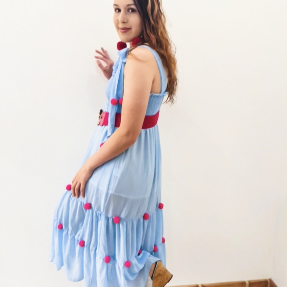 NWT Pom Pom Beach Maxi Summer Dress - Picture 5 of 12